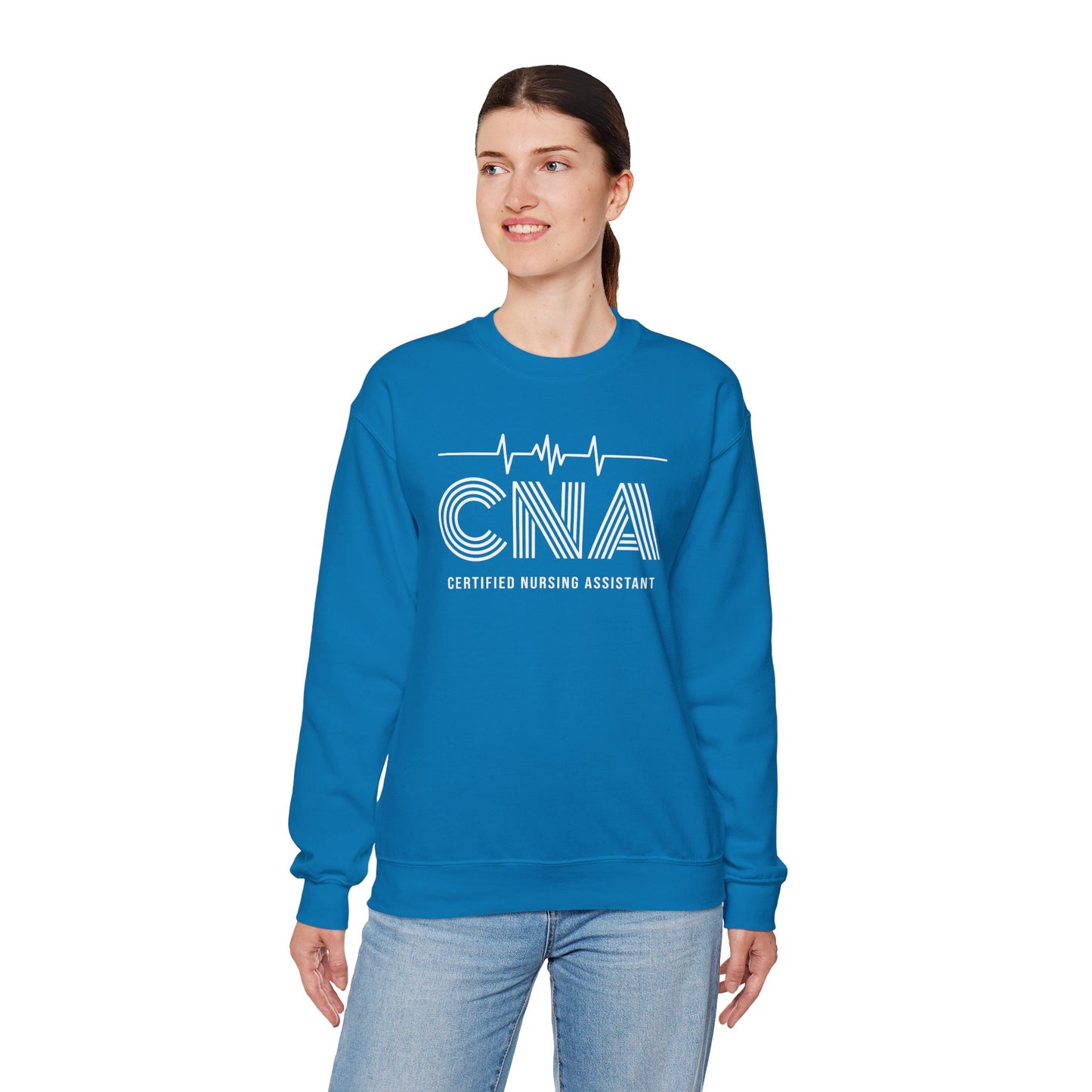CNA Crewneck Sweatshirt, Nursing Assistant Gift, Medical Apparel
