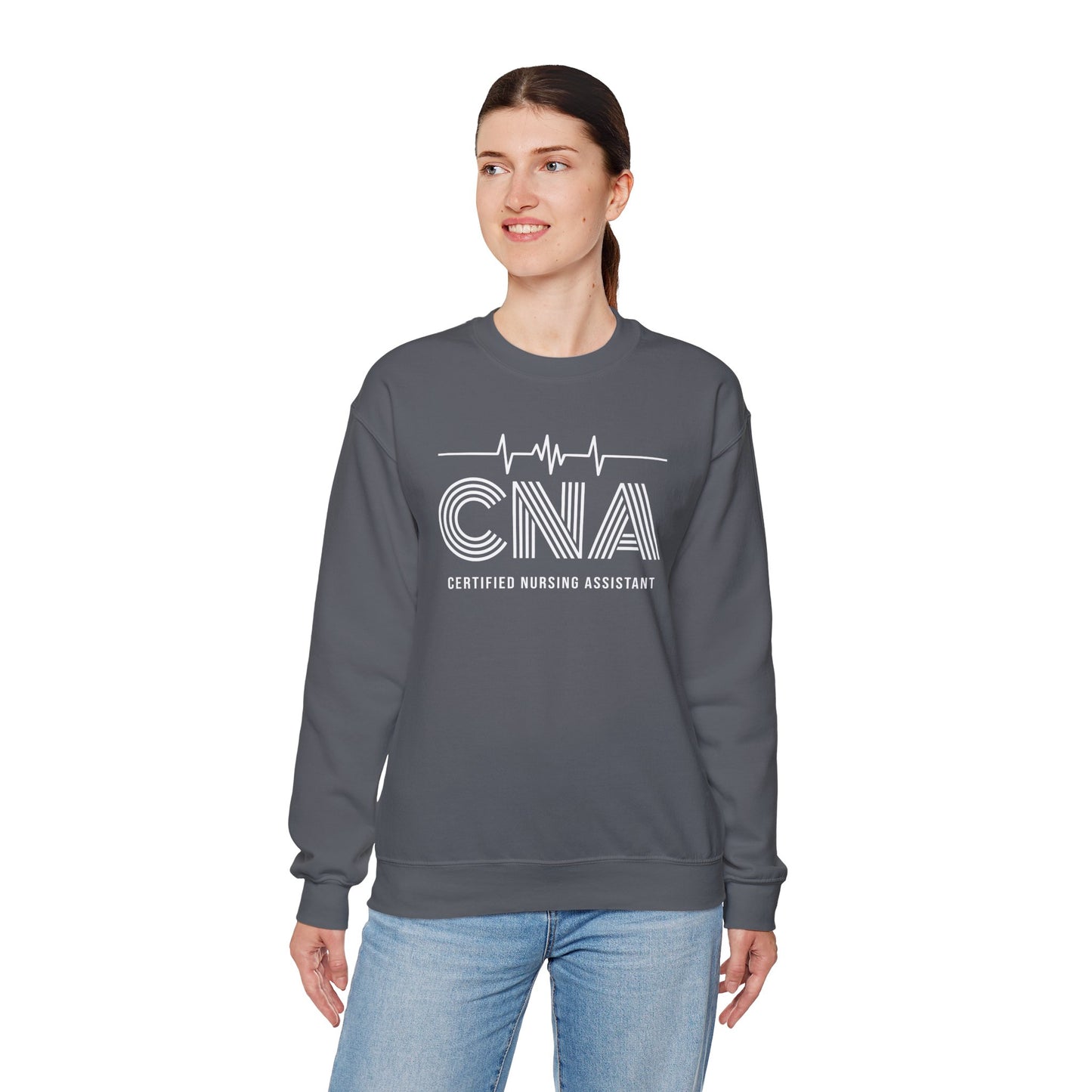 CNA Crewneck Sweatshirt, Nursing Assistant Gift, Medical Apparel