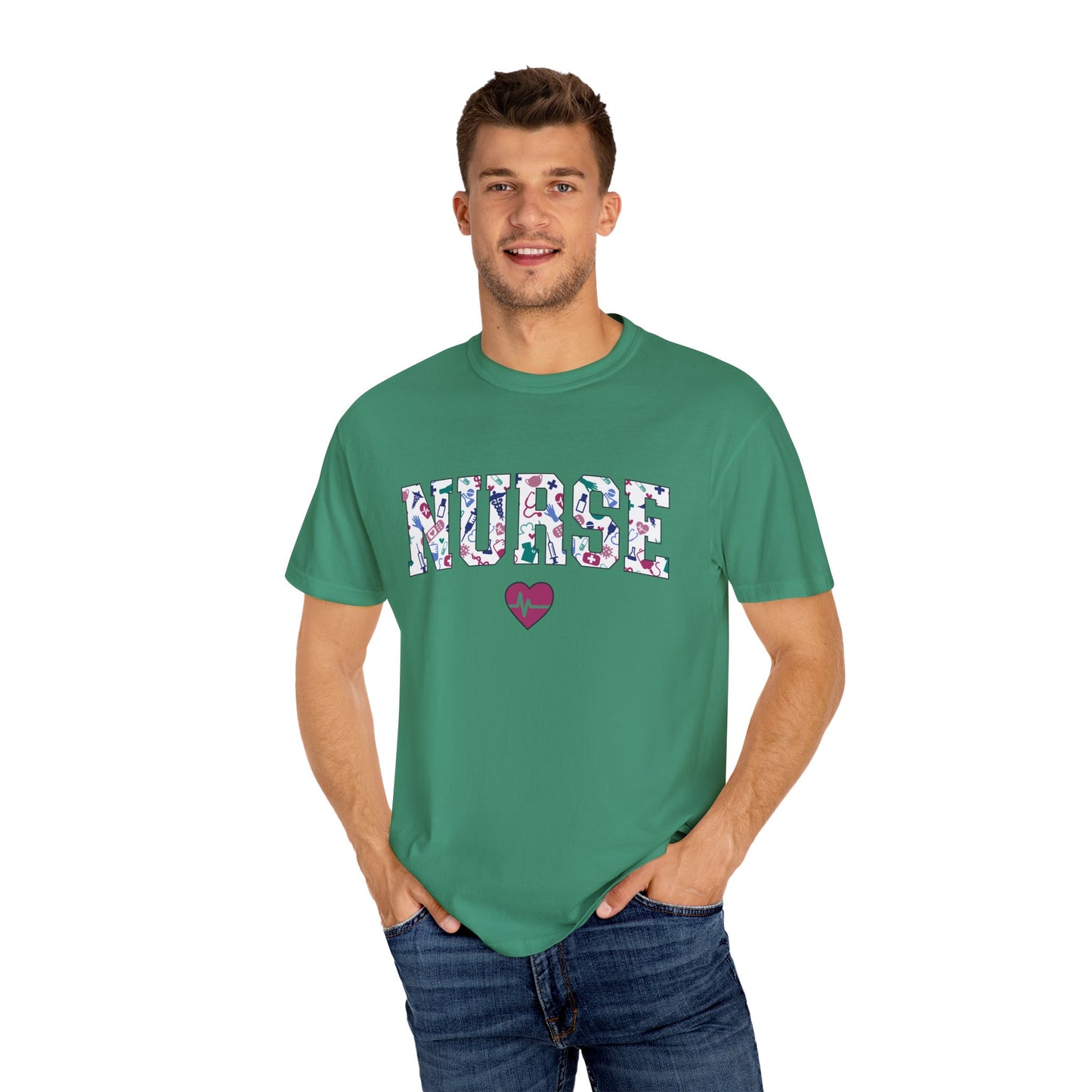 Nurse-Themed Unisex Garment-Dyed T-Shirt
