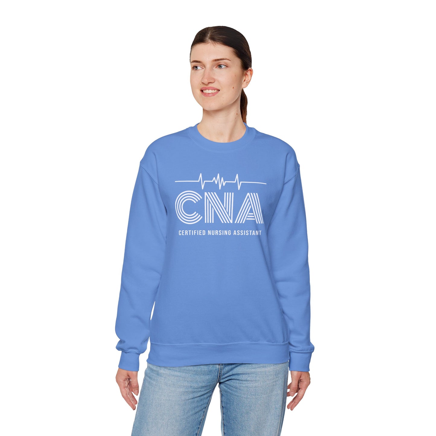 CNA Crewneck Sweatshirt, Nursing Assistant Gift, Medical Apparel
