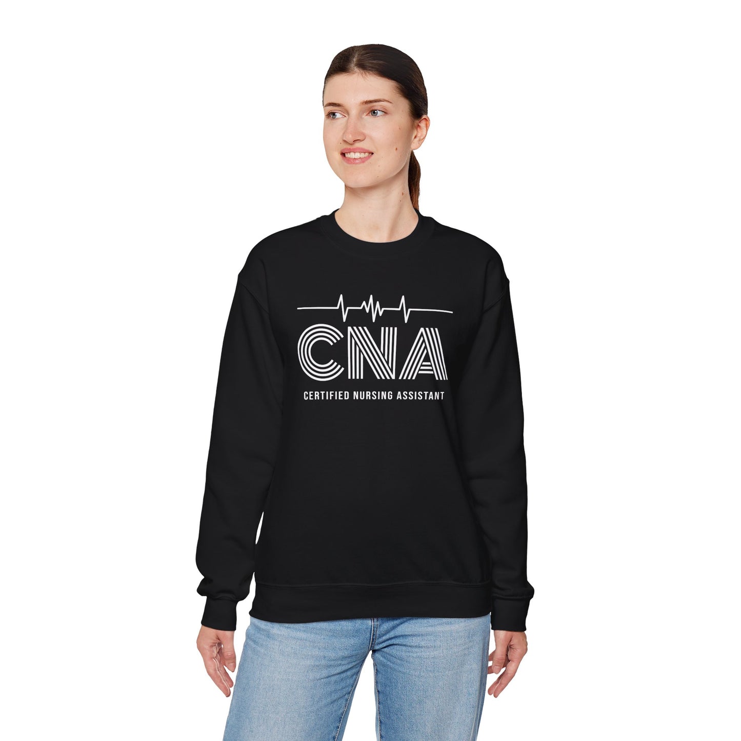 CNA Crewneck Sweatshirt, Nursing Assistant Gift, Medical Apparel