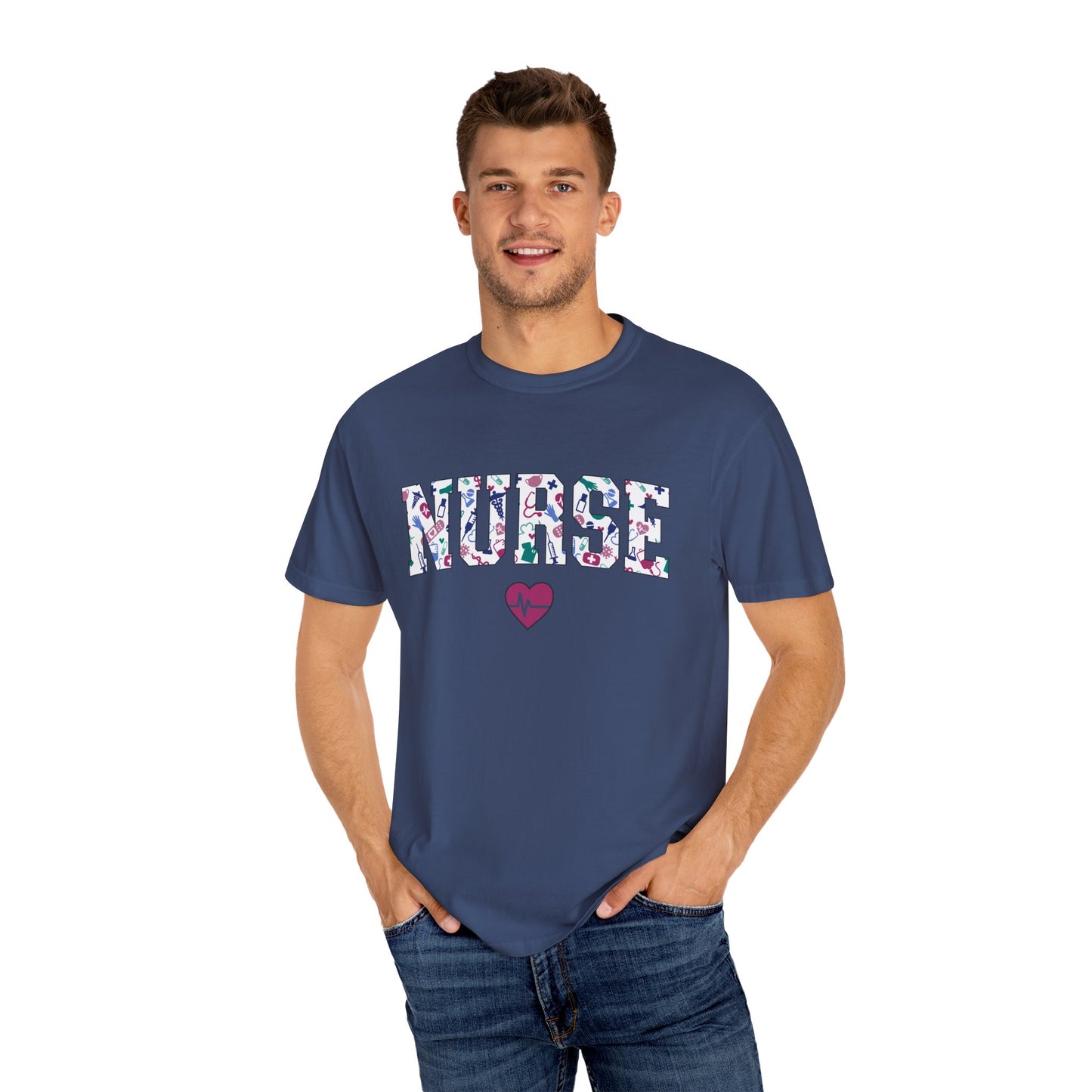 Nurse-Themed Unisex Garment-Dyed T-Shirt
