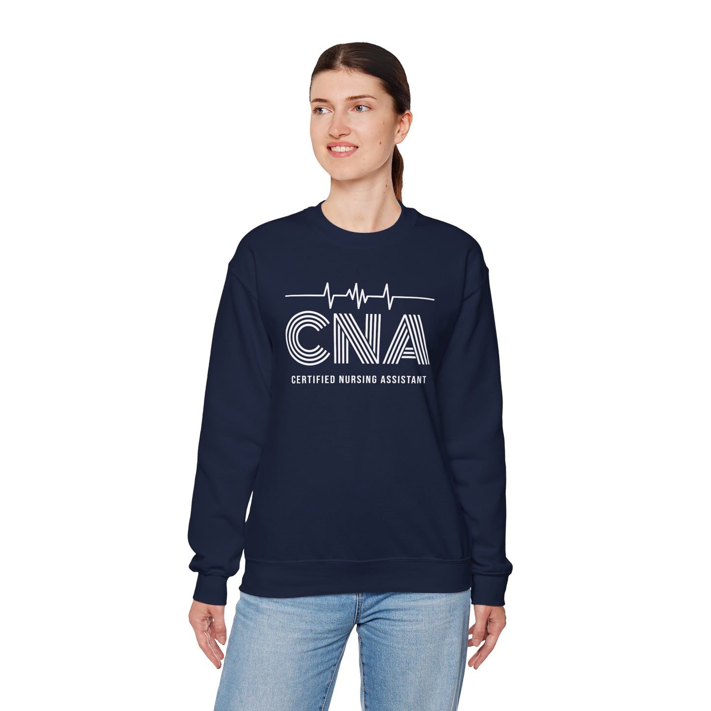 CNA Crewneck Sweatshirt, Nursing Assistant Gift, Medical Apparel