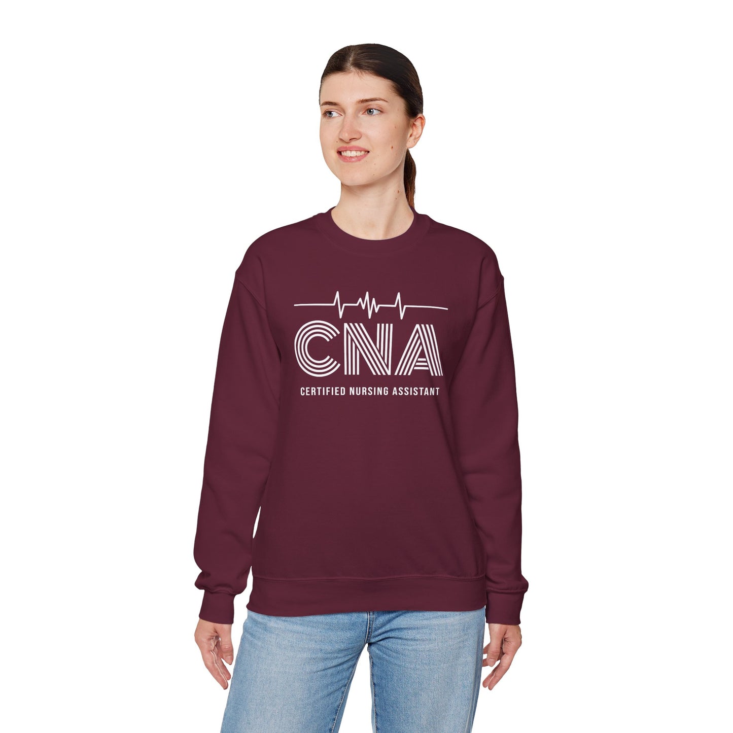 CNA Crewneck Sweatshirt, Nursing Assistant Gift, Medical Apparel