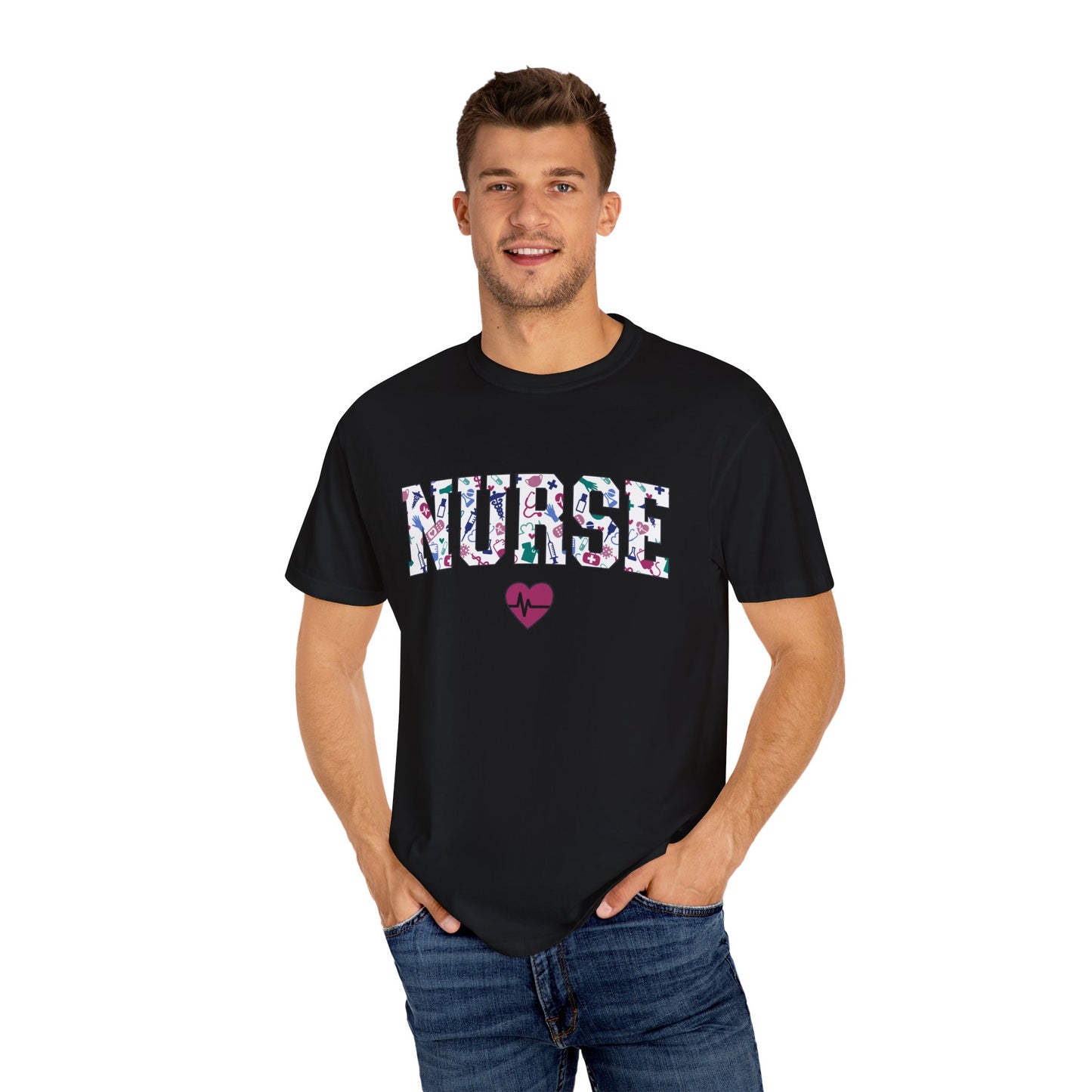 Nurse-Themed Unisex Garment-Dyed T-Shirt