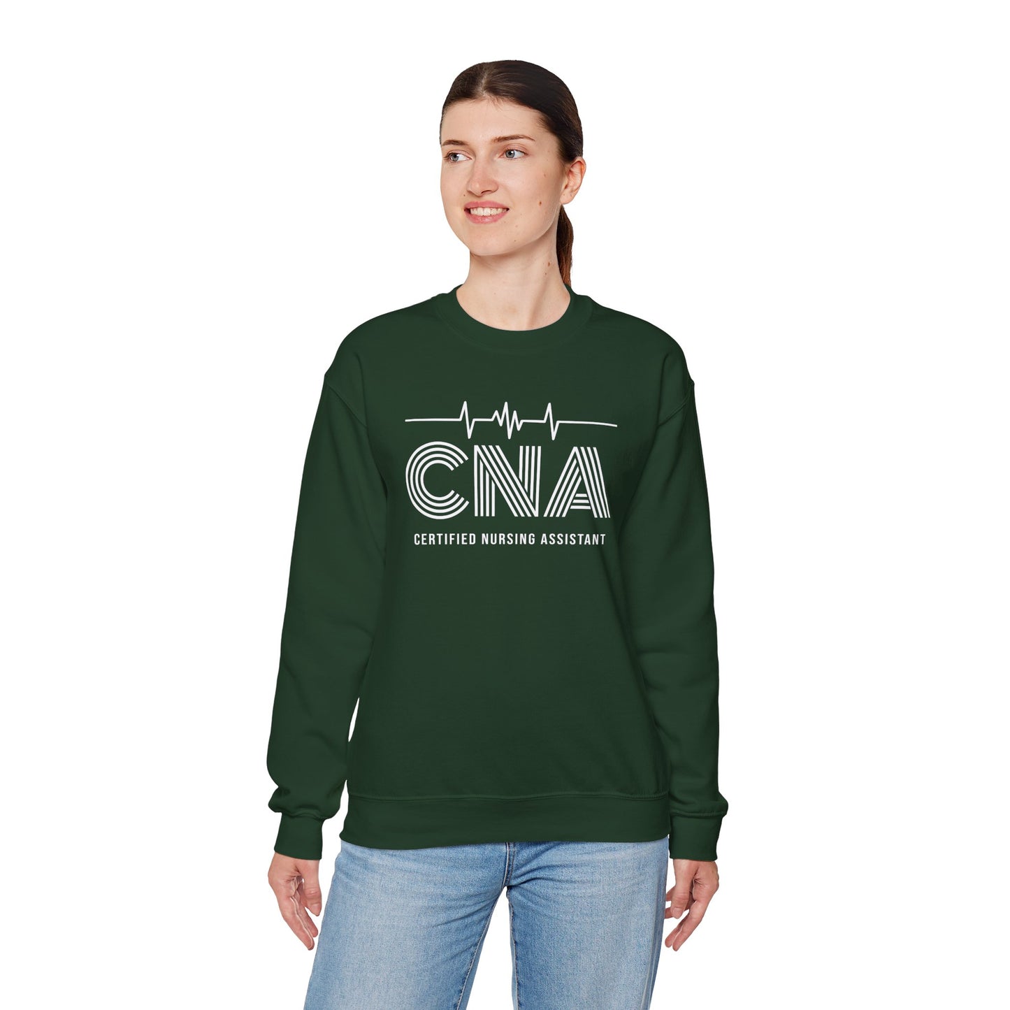 CNA Crewneck Sweatshirt, Nursing Assistant Gift, Medical Apparel