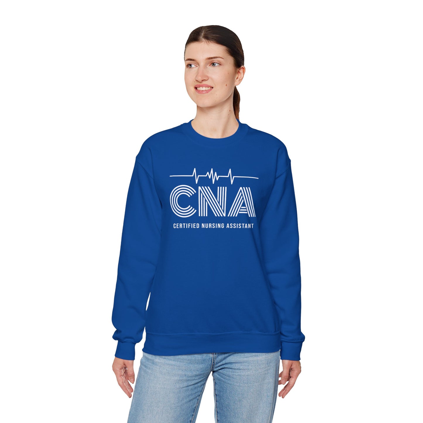 CNA Crewneck Sweatshirt, Nursing Assistant Gift, Medical Apparel