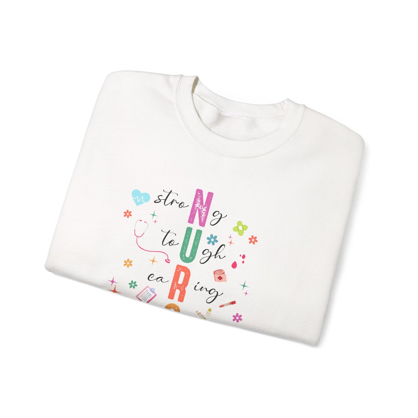 Colorful Nurse Appreciation Sweatshirt, Cozy Crewneck for Nurses, Nursing Gifts, Healthcare Worker Sweatshirt, Medical Apparel