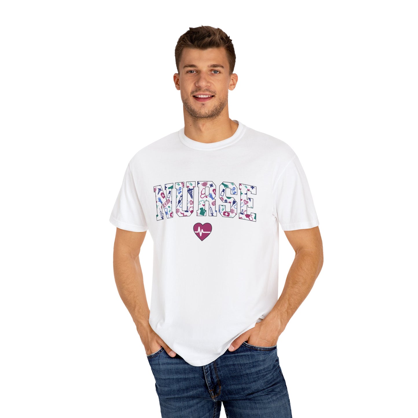 Nurse-Themed Unisex Garment-Dyed T-Shirt
