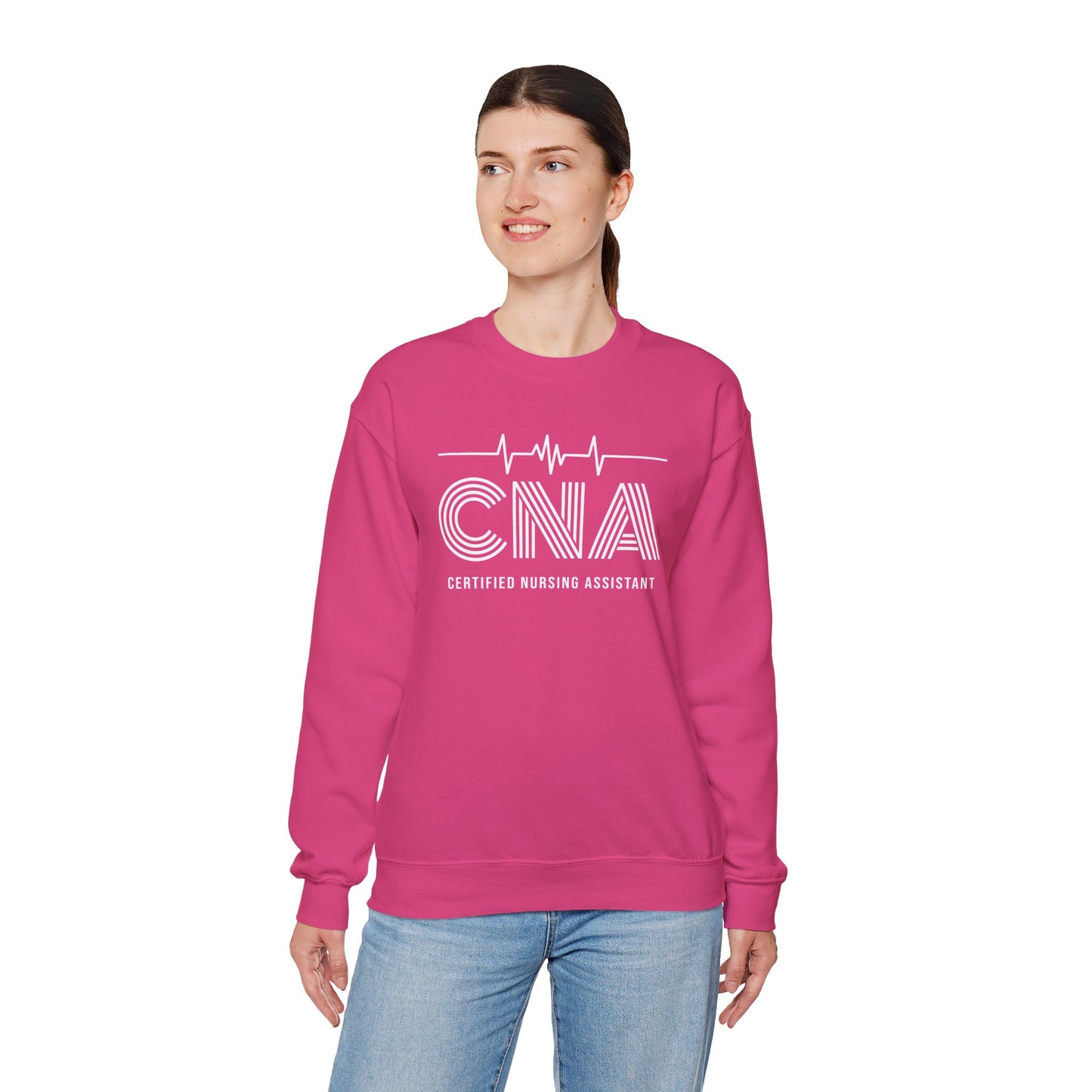 CNA Crewneck Sweatshirt, Nursing Assistant Gift, Medical Apparel