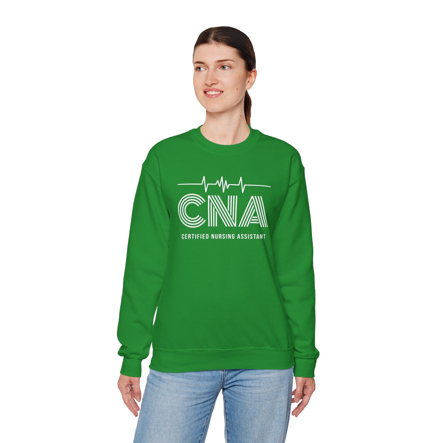 CNA Crewneck Sweatshirt, Nursing Assistant Gift, Medical Apparel