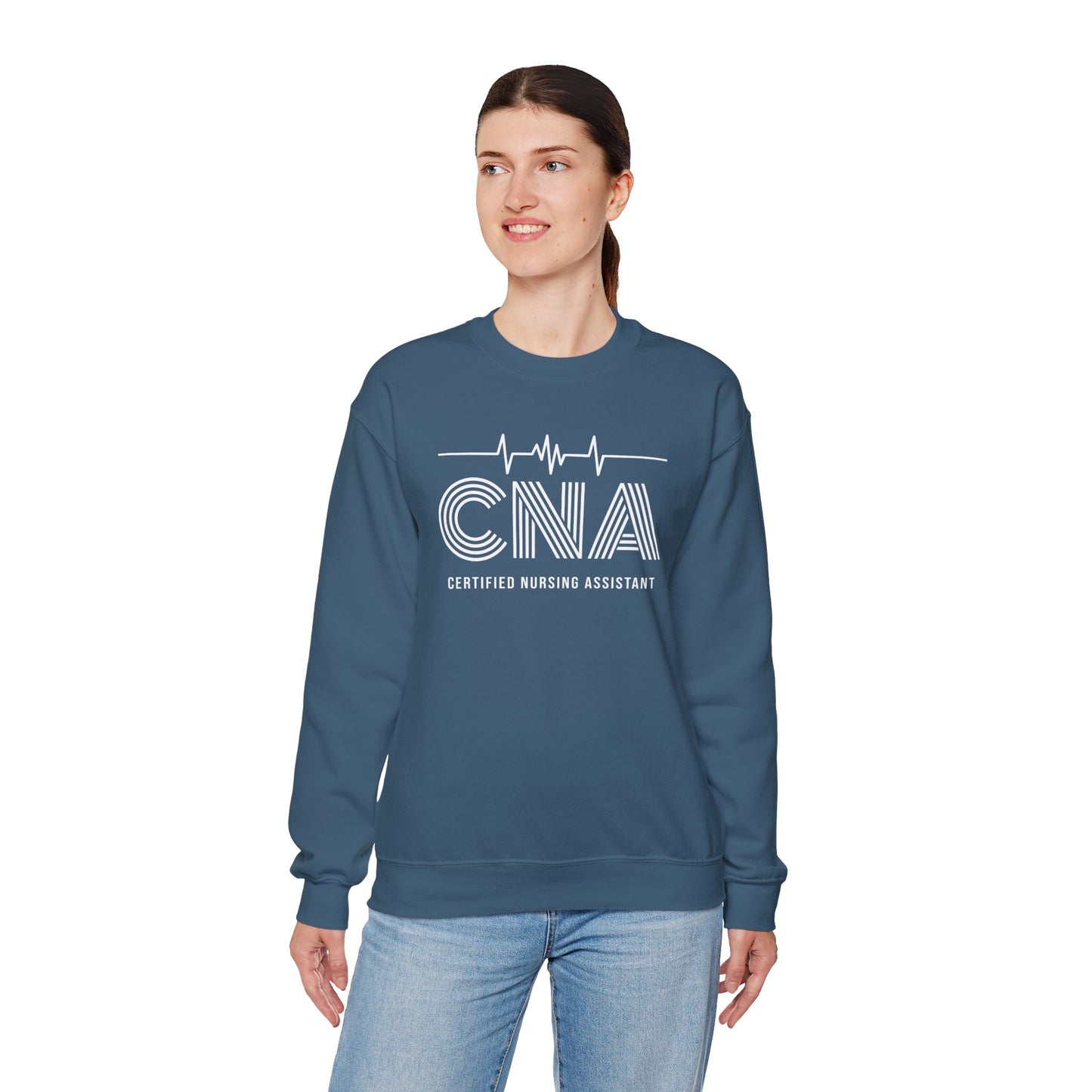 CNA Crewneck Sweatshirt, Nursing Assistant Gift, Medical Apparel