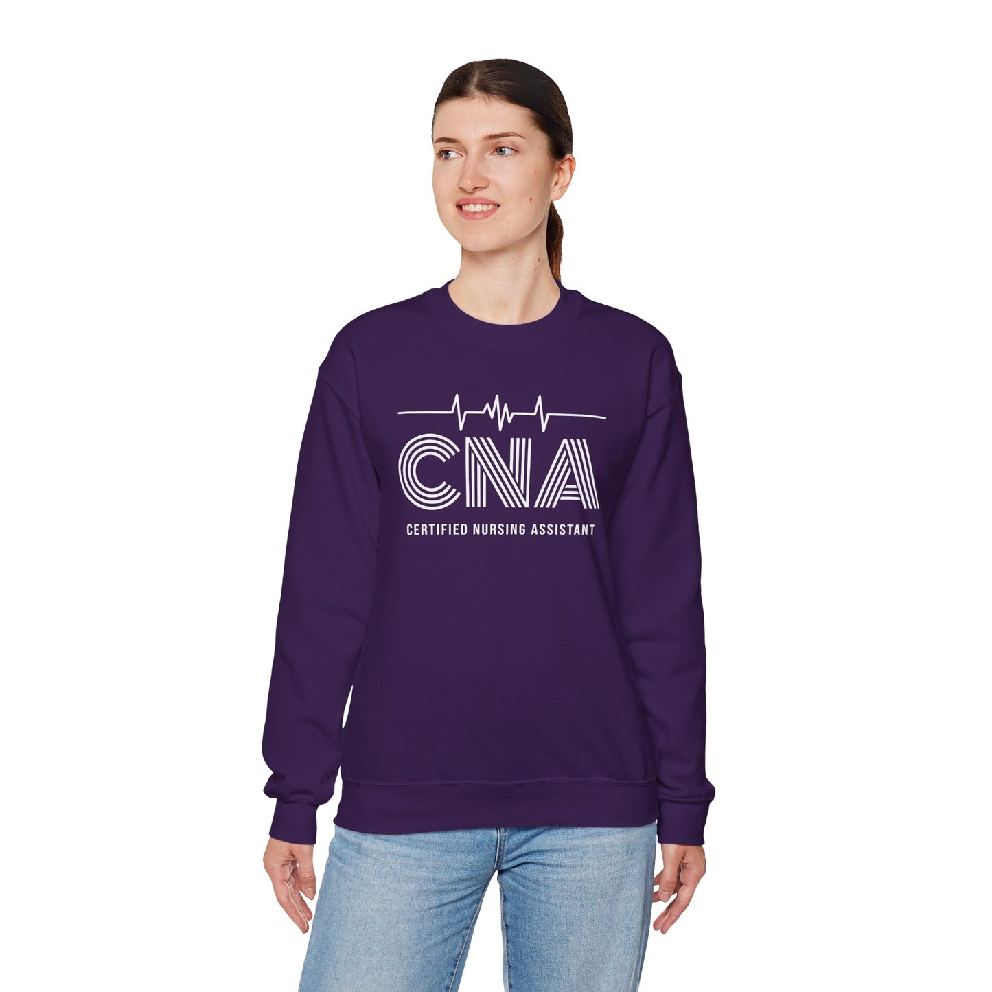 CNA Crewneck Sweatshirt, Nursing Assistant Gift, Medical Apparel