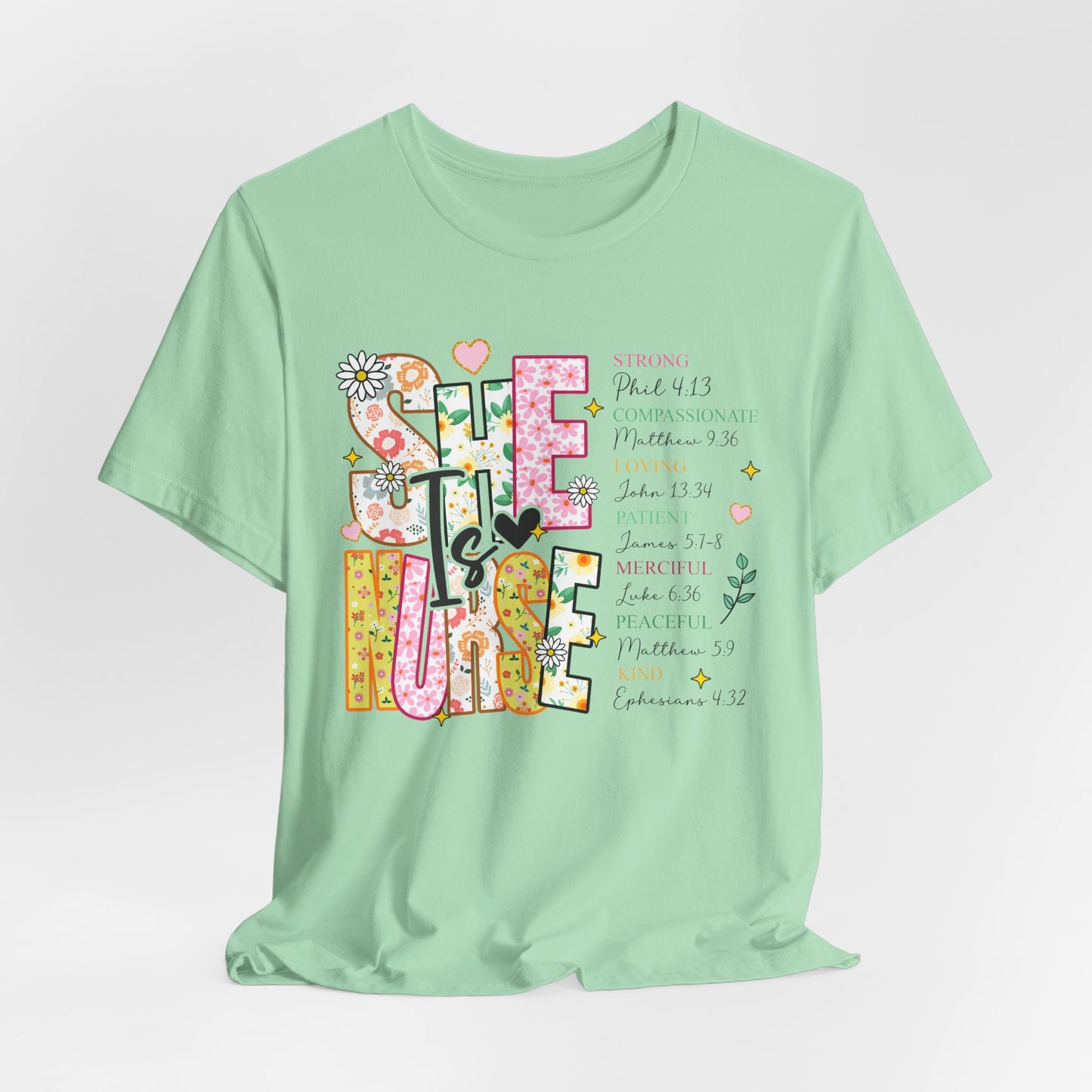Nurse Appreciation Tee - Strong, Caring & Compassionate Design