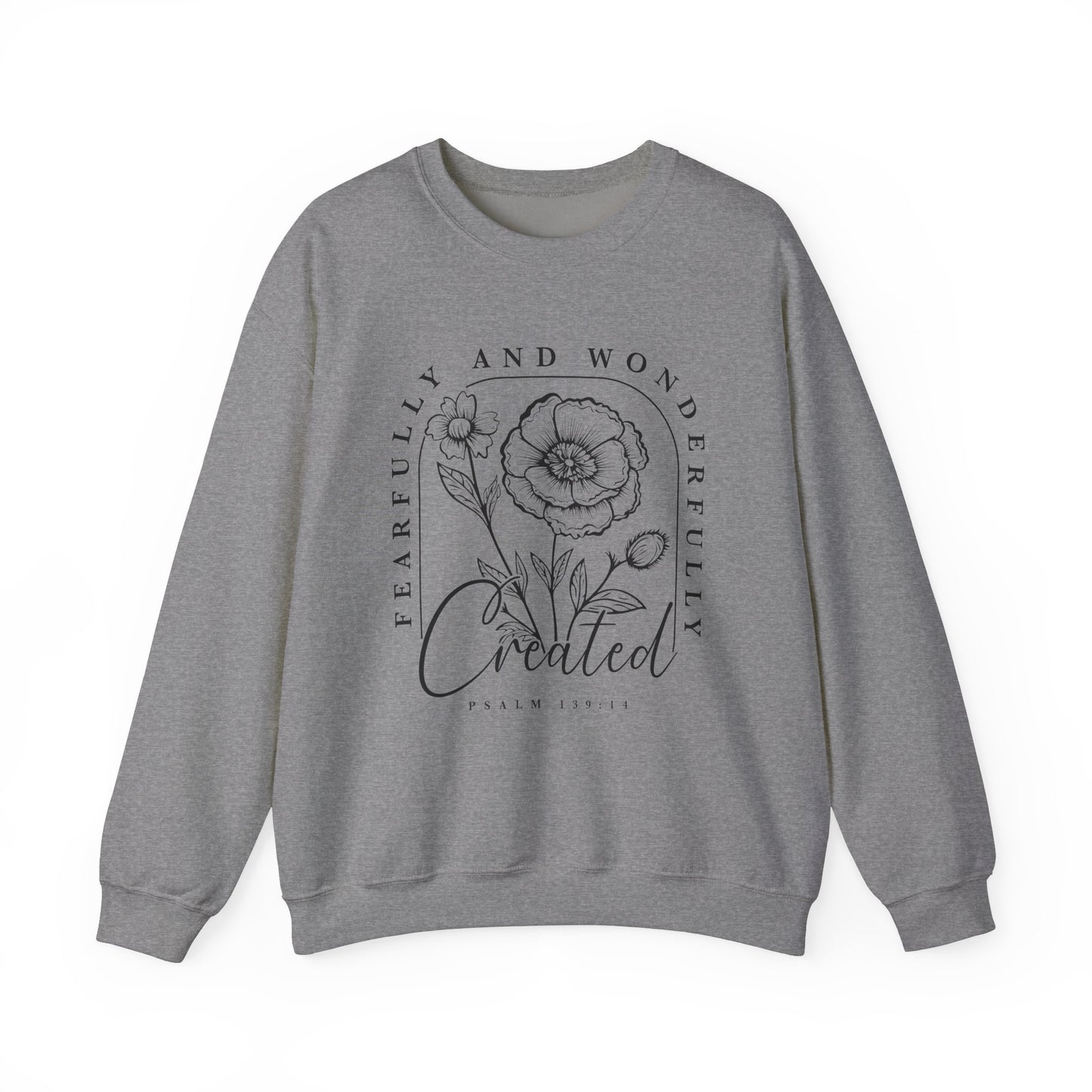 " Fearfully And Wonderfully Created" Crewneck Sweatshirt