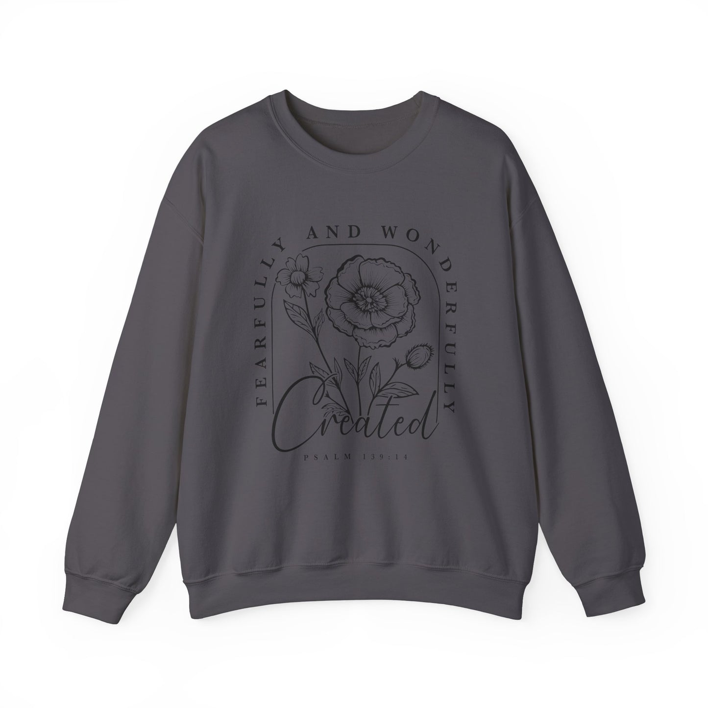 " Fearfully And Wonderfully Created" Crewneck Sweatshirt