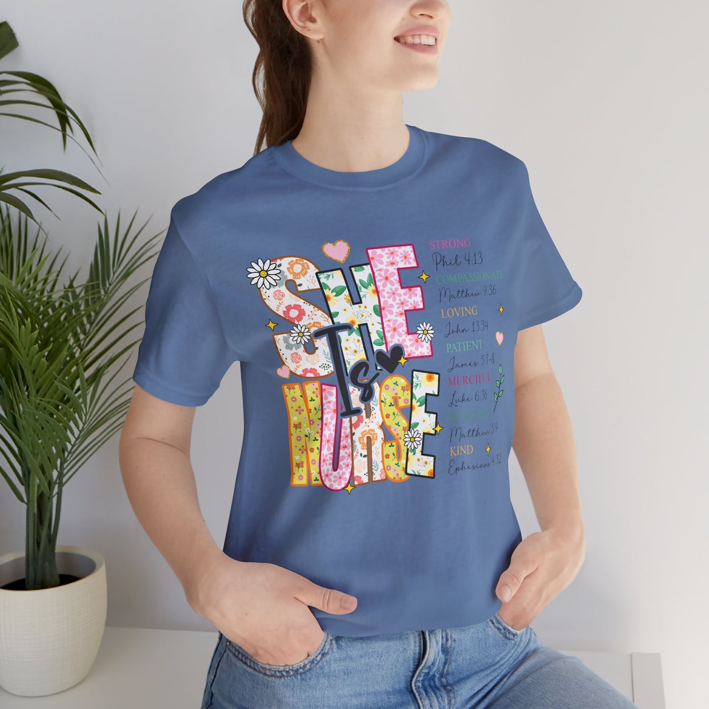 Nurse Appreciation Tee - Strong, Caring & Compassionate Design