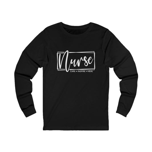 Nurse Unisex Jersey Long Sleeve Tee Shirt