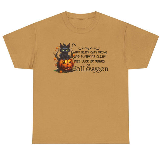 Unisex Halloween T-Shirt " When Black Cats Prowl