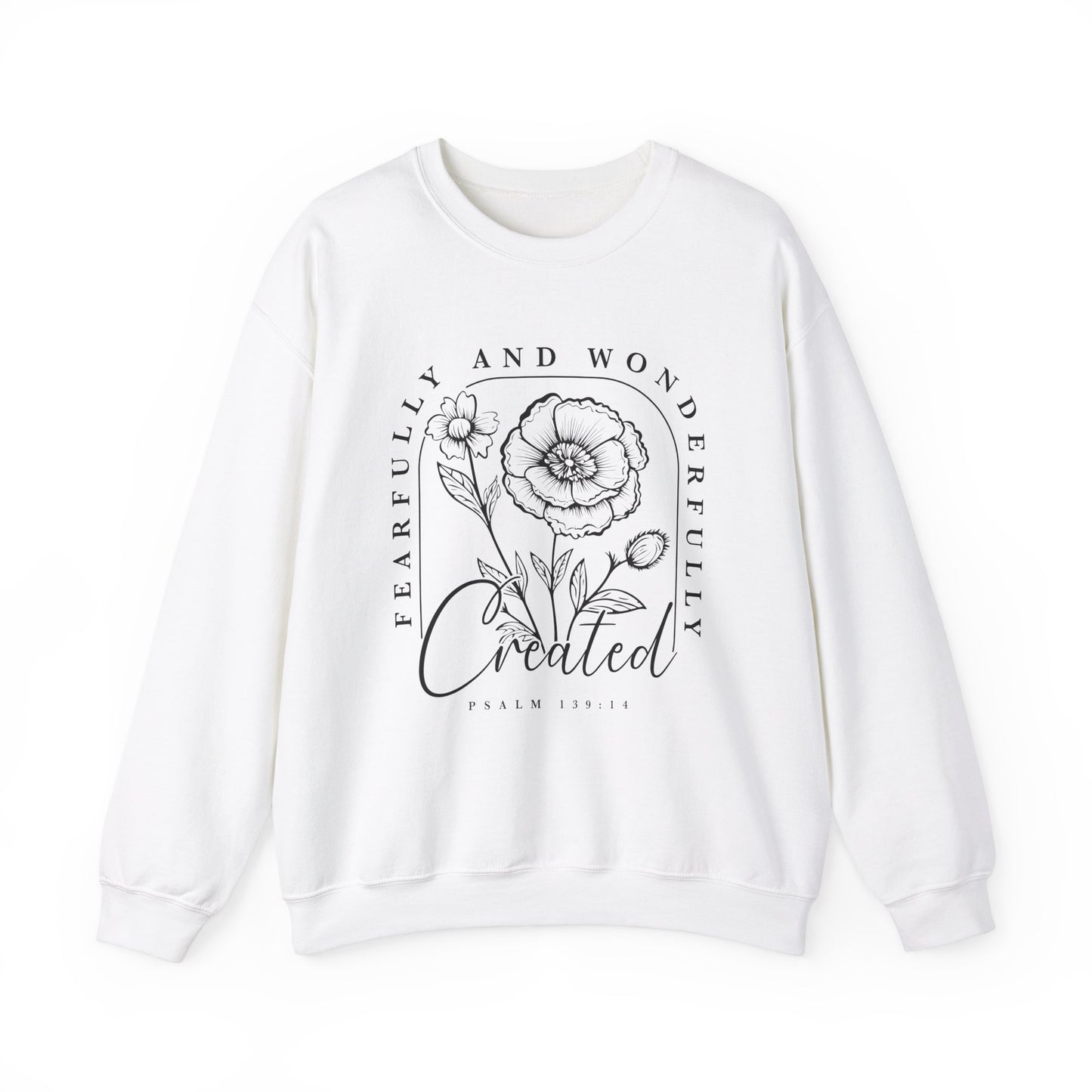 " Fearfully And Wonderfully Created" Crewneck Sweatshirt