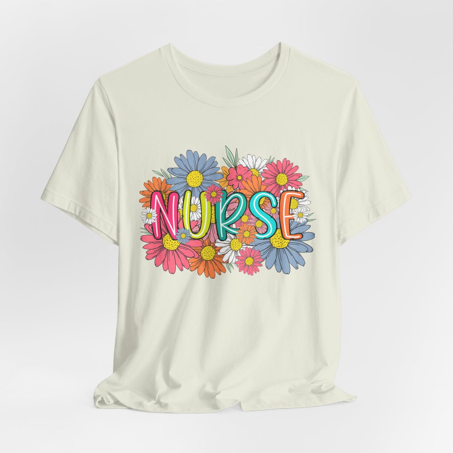 Floral Nurse Short Sleeve Tee - Celebrate Healthcare Heroes