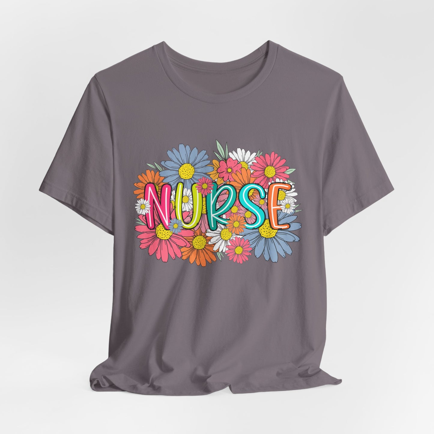 Floral Nurse Short Sleeve Tee - Celebrate Healthcare Heroes