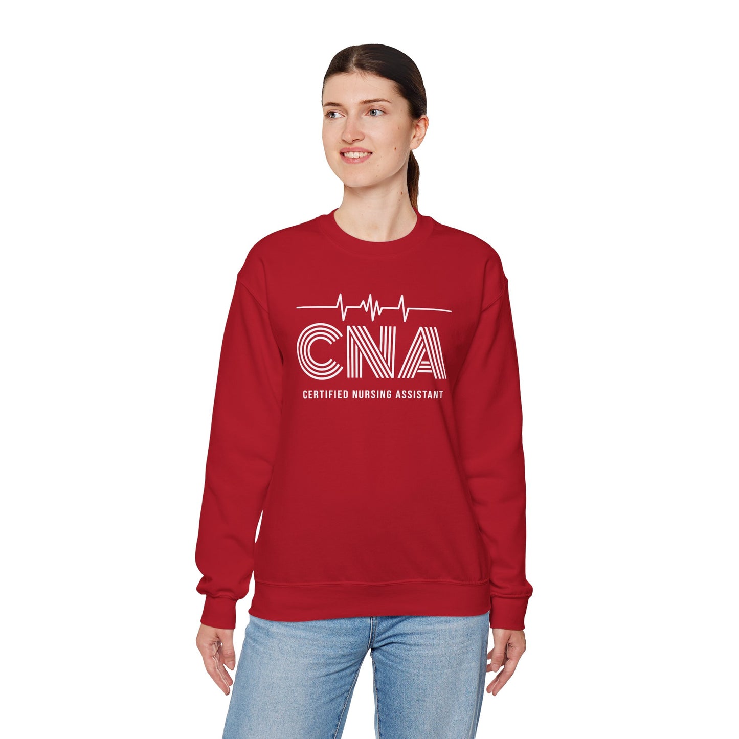 CNA Crewneck Sweatshirt, Nursing Assistant Gift, Medical Apparel