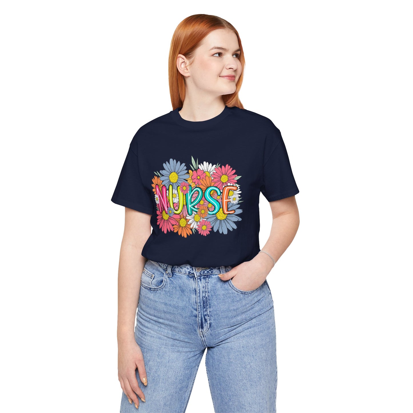 Floral Nurse Short Sleeve Tee - Celebrate Healthcare Heroes