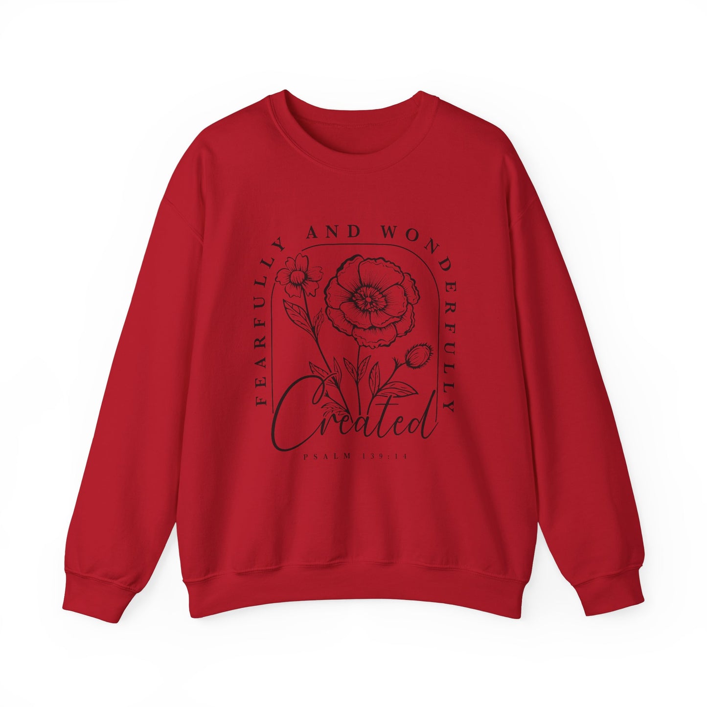 " Fearfully And Wonderfully Created" Crewneck Sweatshirt