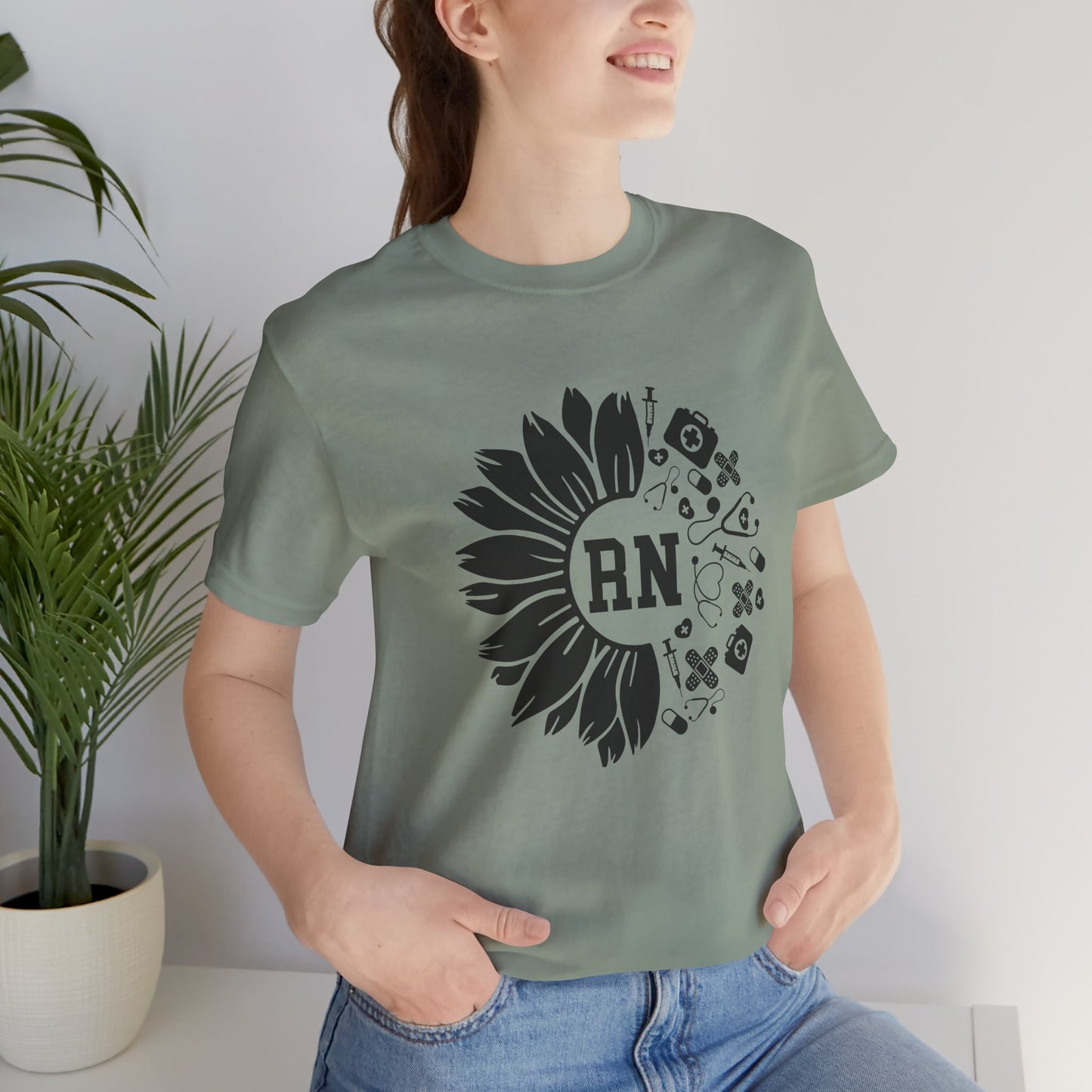 Floral Nurse Tee