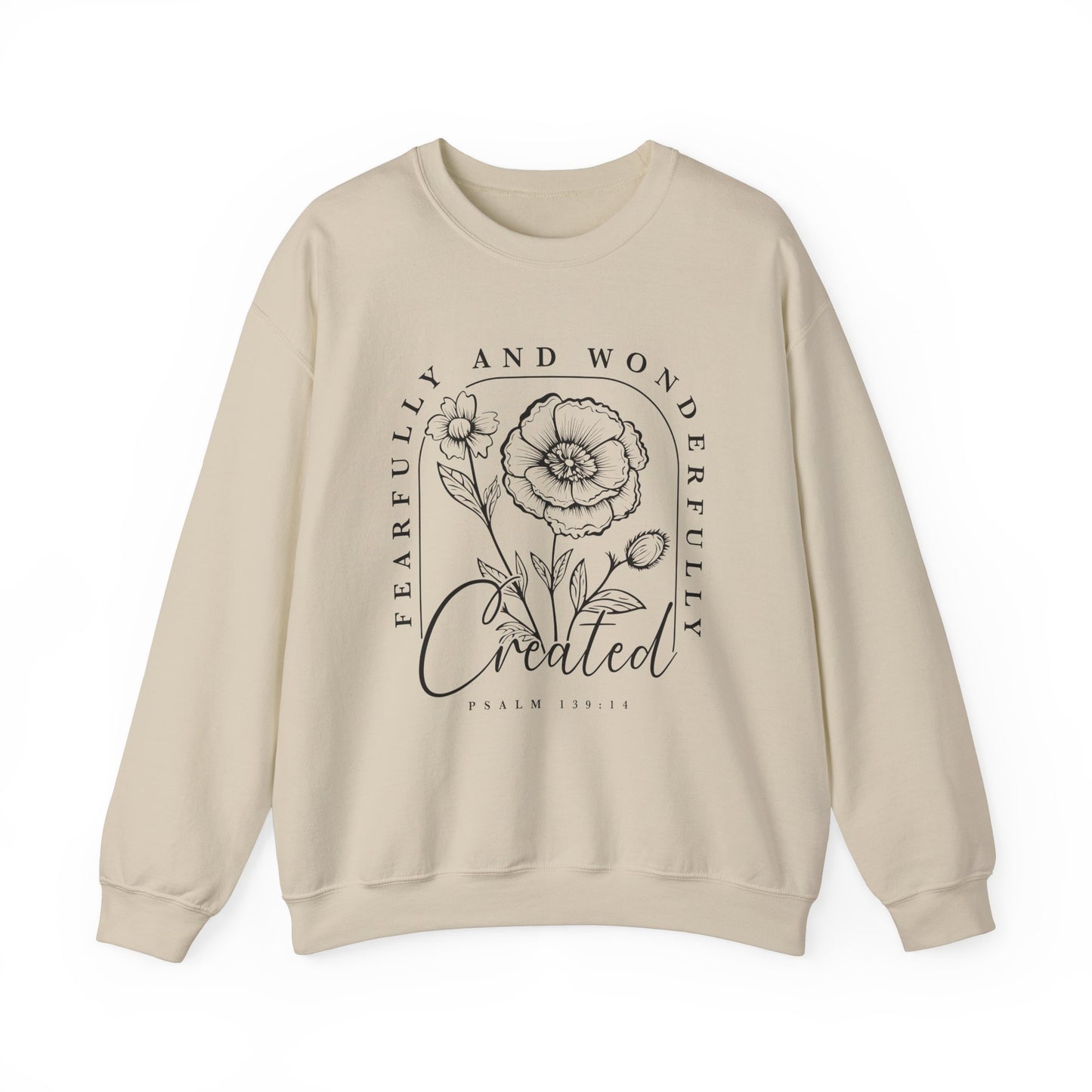 " Fearfully And Wonderfully Created" Crewneck Sweatshirt