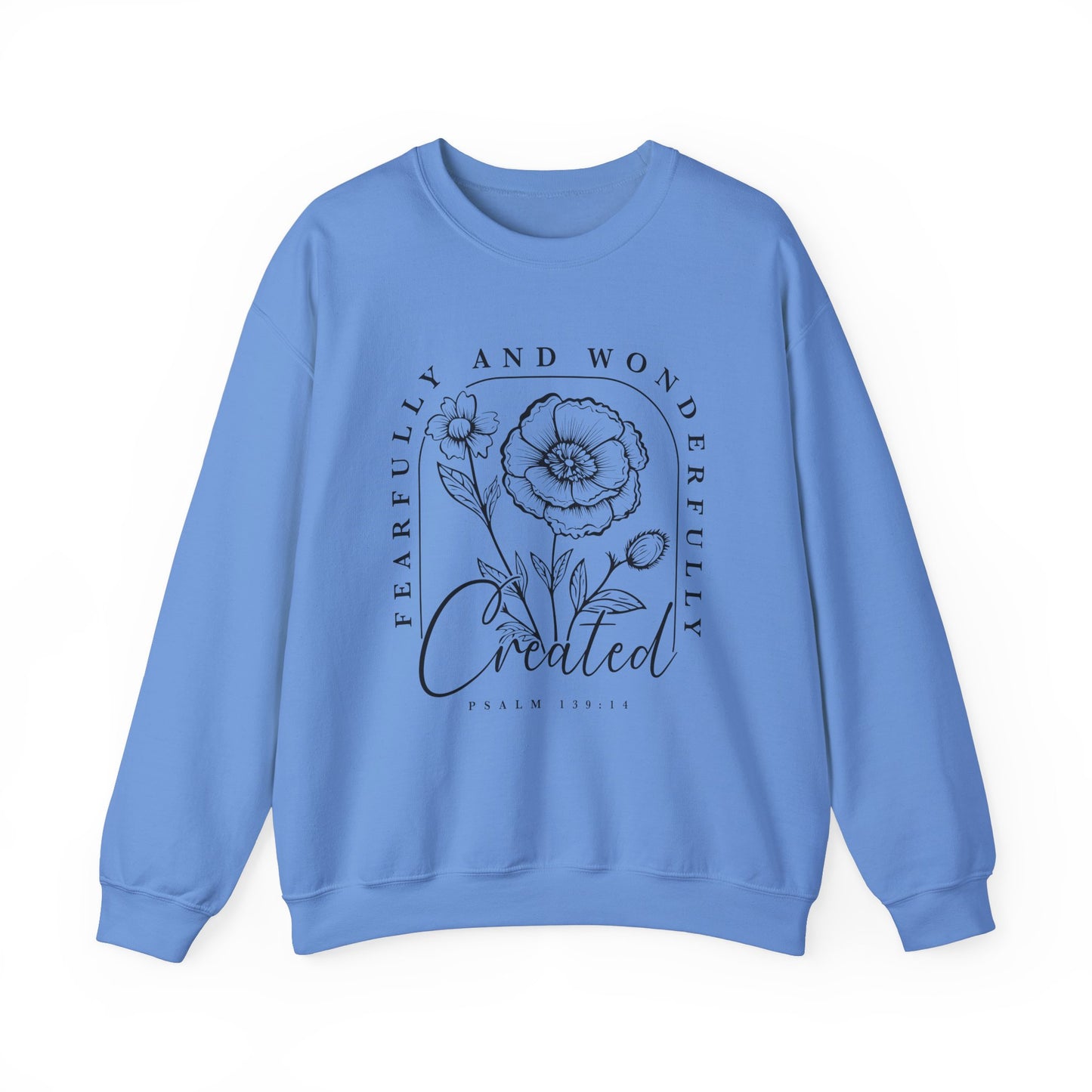 " Fearfully And Wonderfully Created" Crewneck Sweatshirt