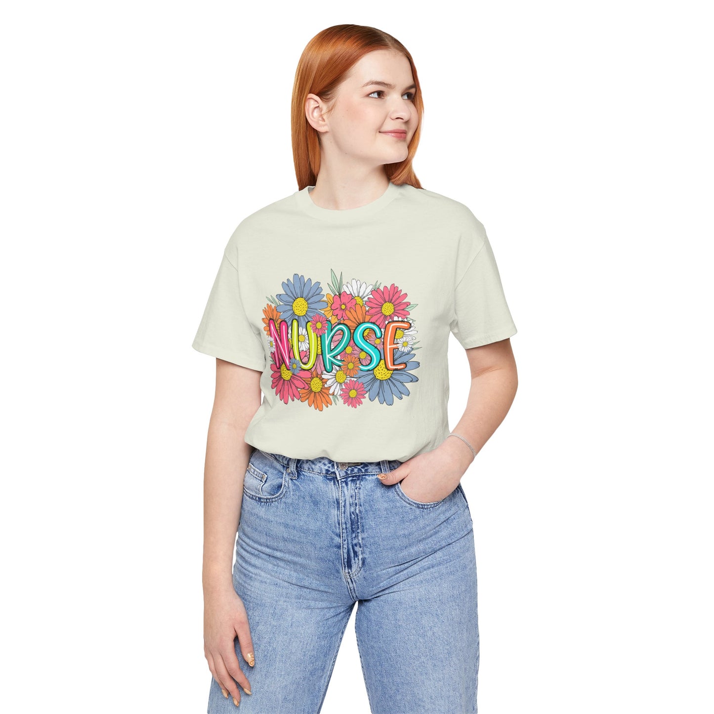 Floral Nurse Short Sleeve Tee - Celebrate Healthcare Heroes