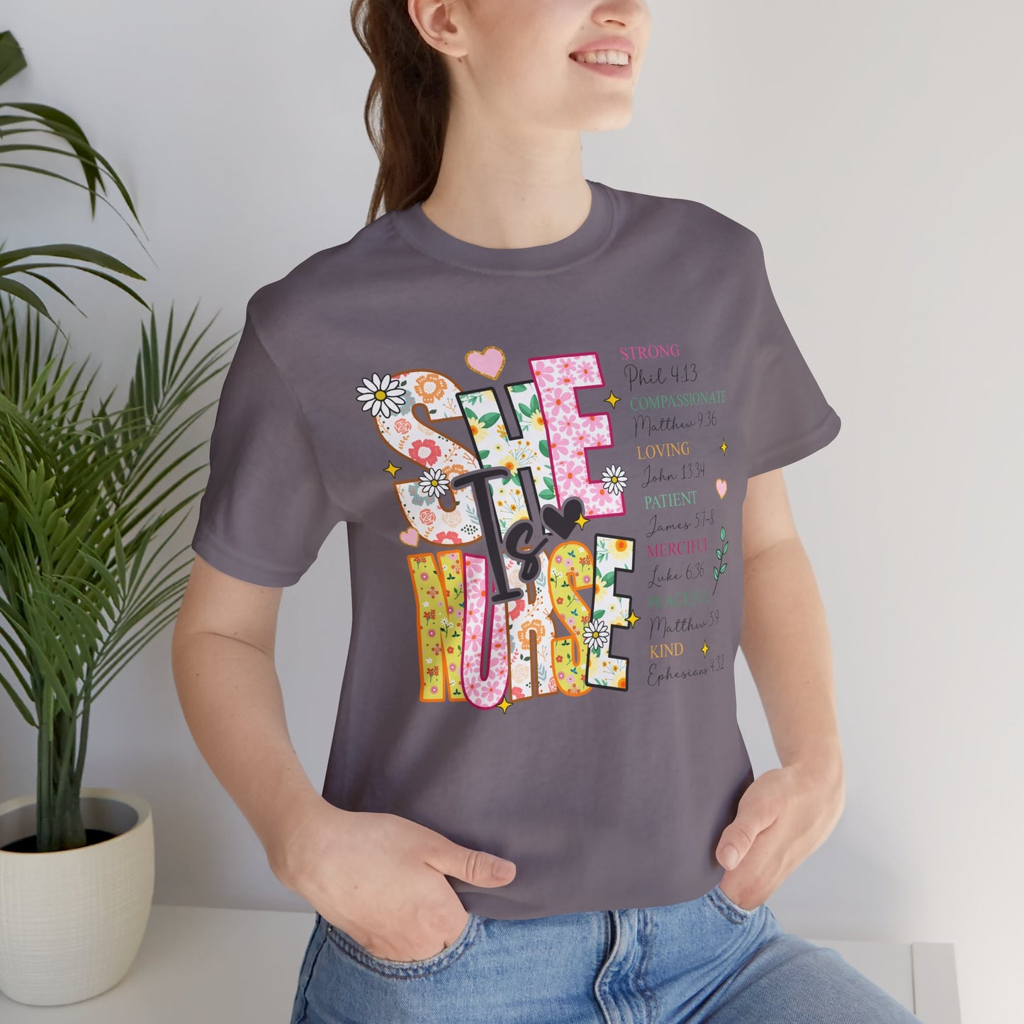 Nurse Appreciation Tee - Strong, Caring & Compassionate Design