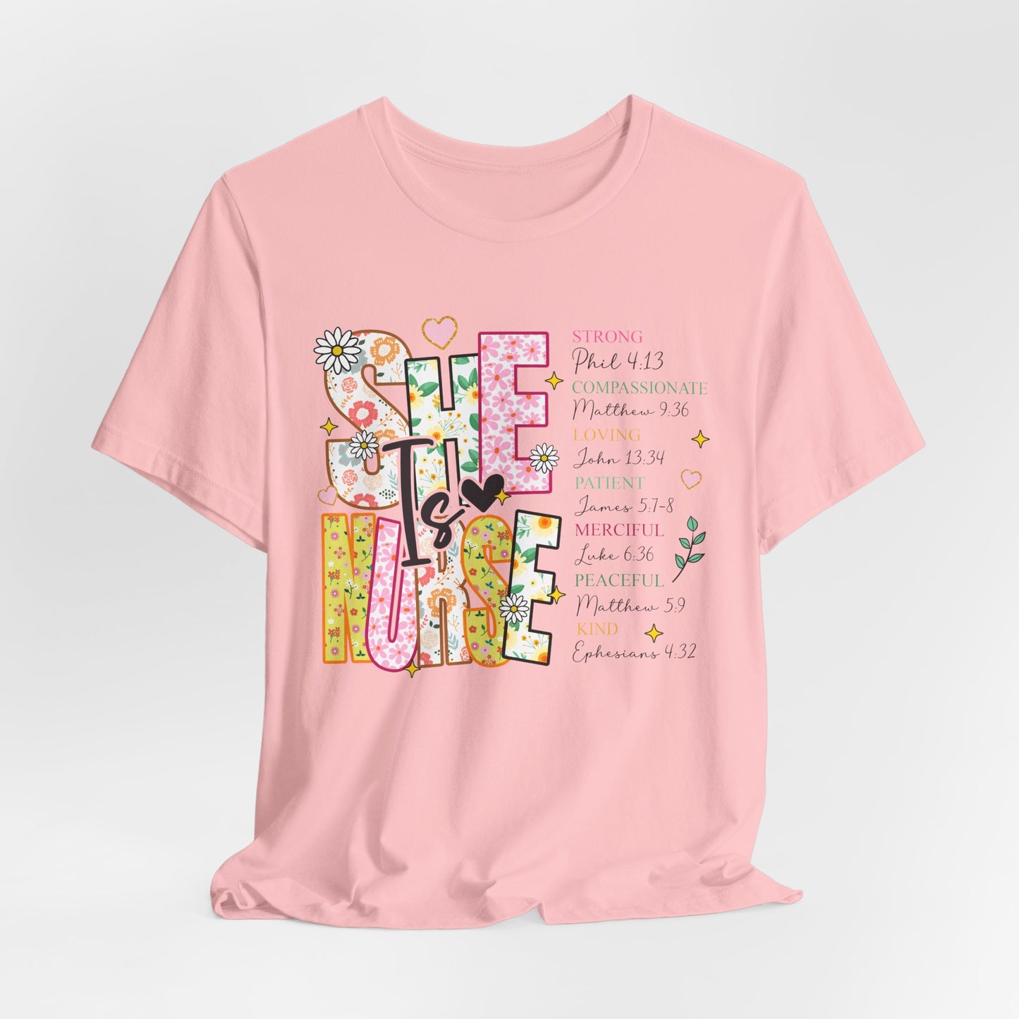 Nurse Appreciation Tee - Strong, Caring & Compassionate Design