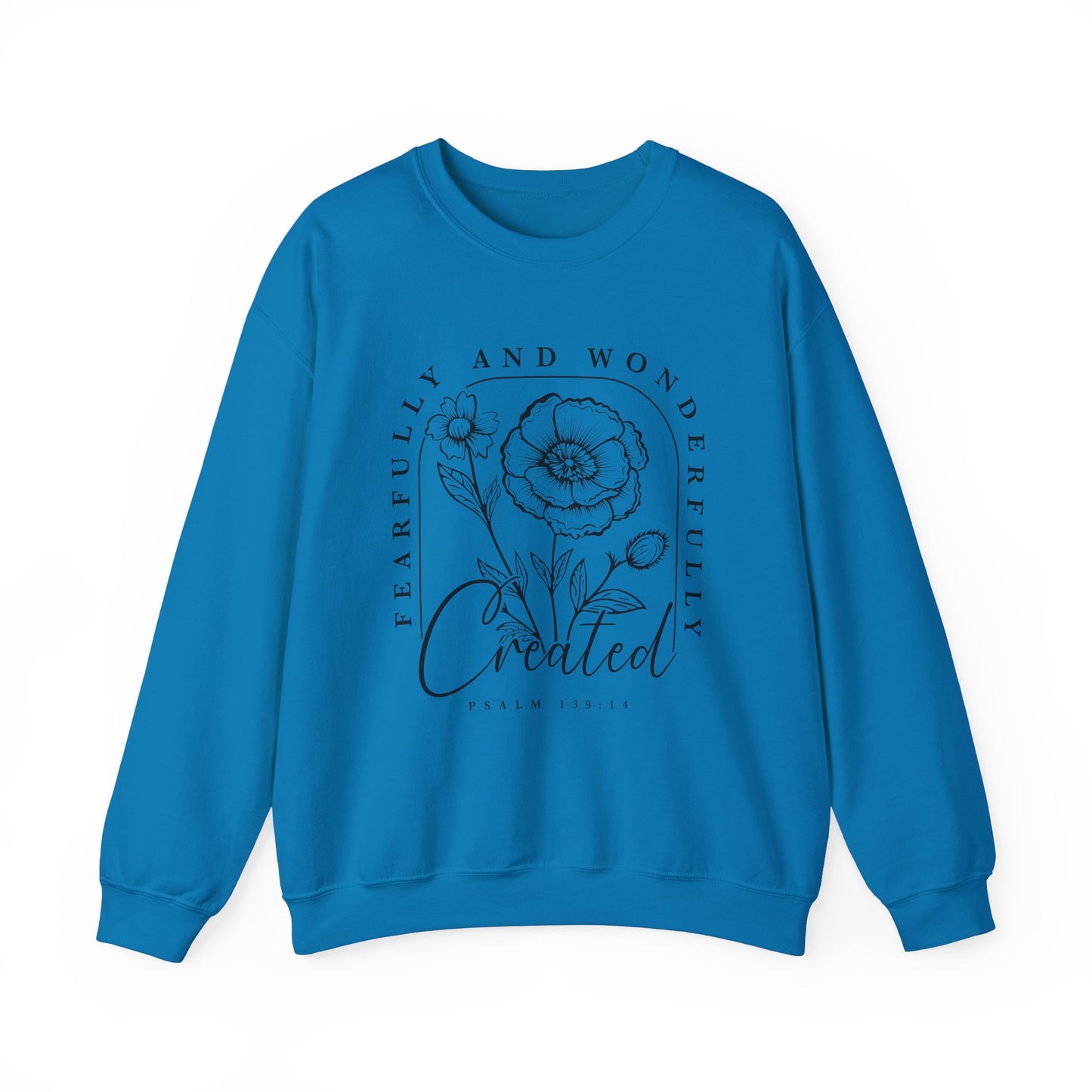 " Fearfully And Wonderfully Created" Crewneck Sweatshirt