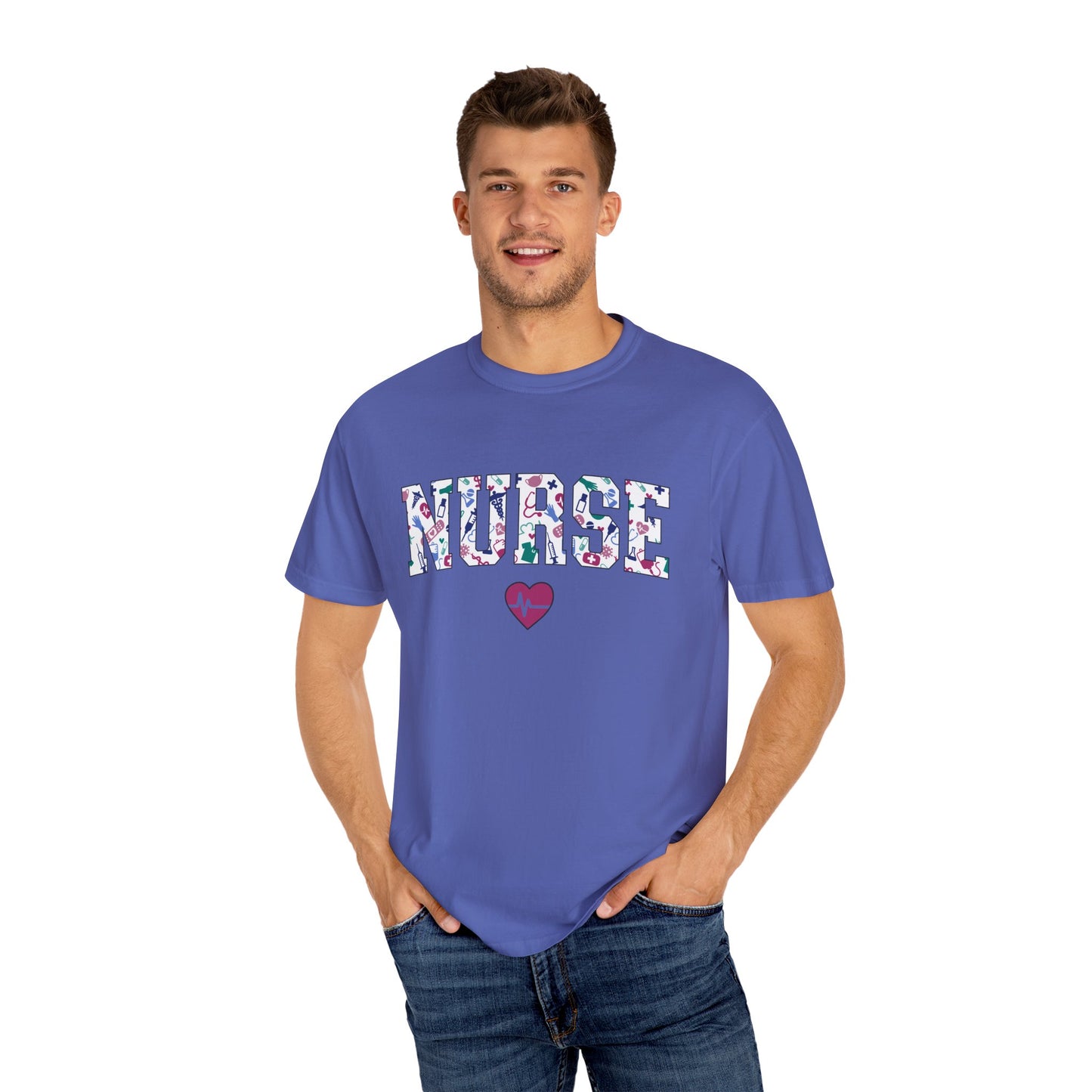 Nurse-Themed Unisex Garment-Dyed T-Shirt