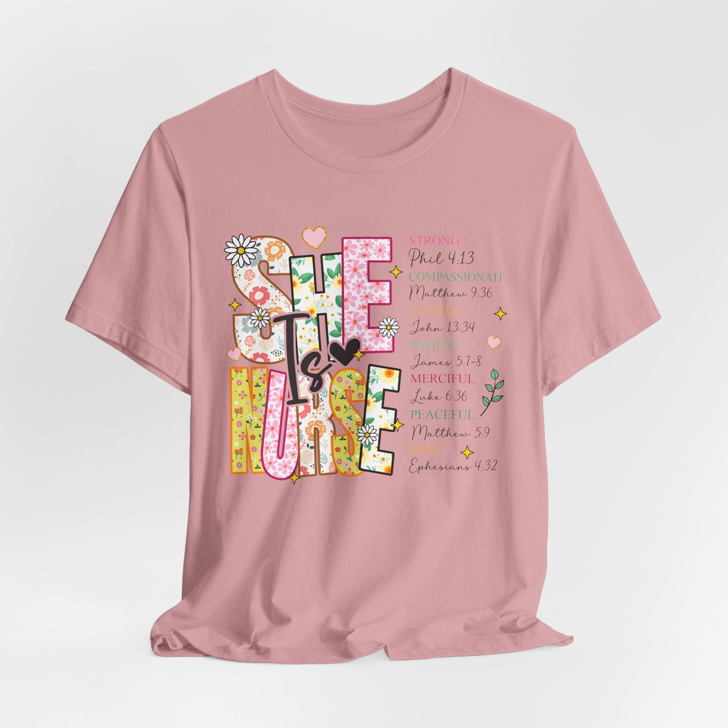 Nurse Appreciation Tee - Strong, Caring & Compassionate Design