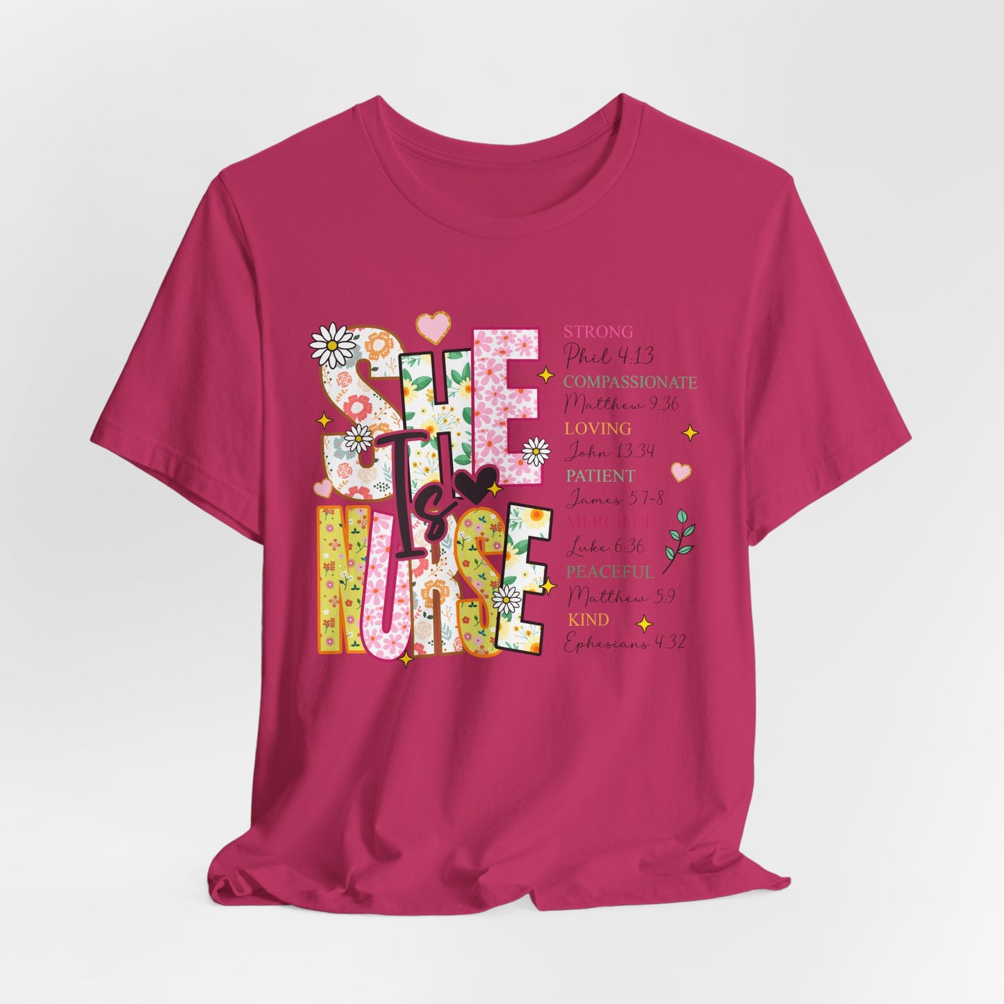 Nurse Appreciation Tee - Strong, Caring & Compassionate Design