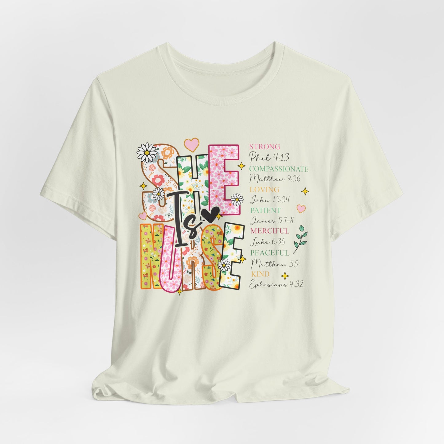 Nurse Appreciation Tee - Strong, Caring & Compassionate Design